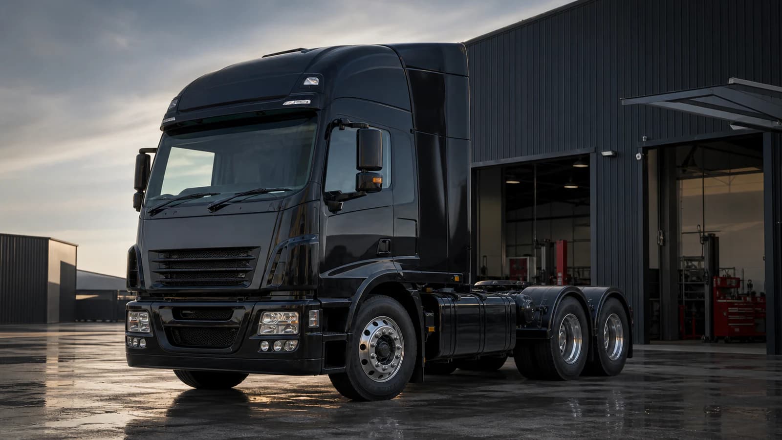 Heavy commercial truck fitted with road-ready tyres in Adelaide